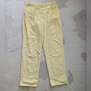Aritzia Yellow Pants Corduroy
